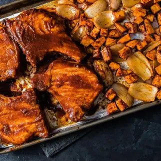 buffalo-bbq-sheet-pan-pork-chops