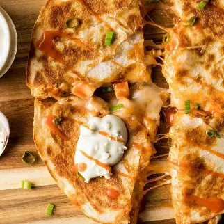 buffalo-chicken-quesadillas